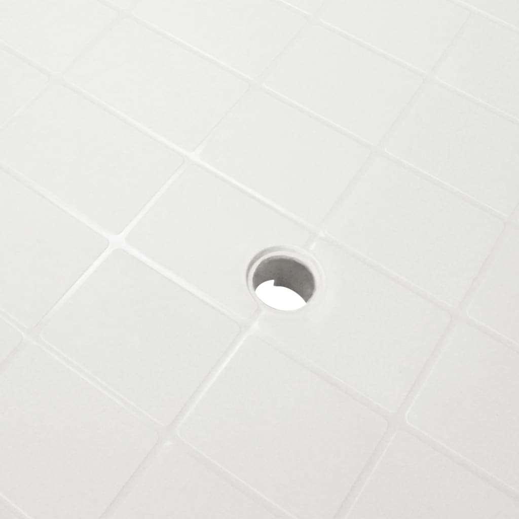 Gartentisch Weiss 101 x 68 x 72 cm Kunststoff